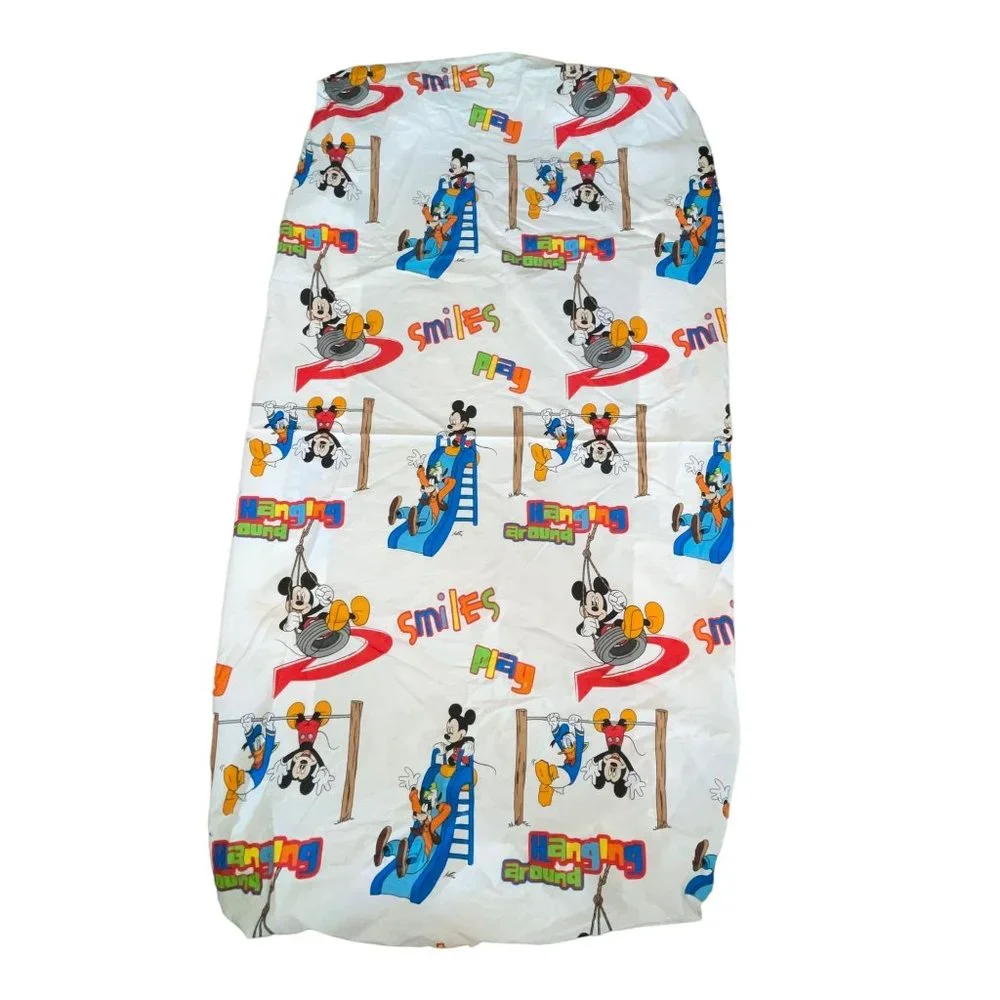 Rare Jay Franco Disney Mickey Mouse Clubhouse Twin Flat Fitted Sheets 2 Pieces